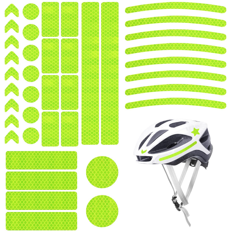 Gosknor 42pcs Reflective Stickers, Waterproof Reflectors Warning Tape Night Visibility Tape Honeycomb Reflective Decals Reflective Bike Safety Stickers for Night Travel Clothing Shoes Vehicle Helmet