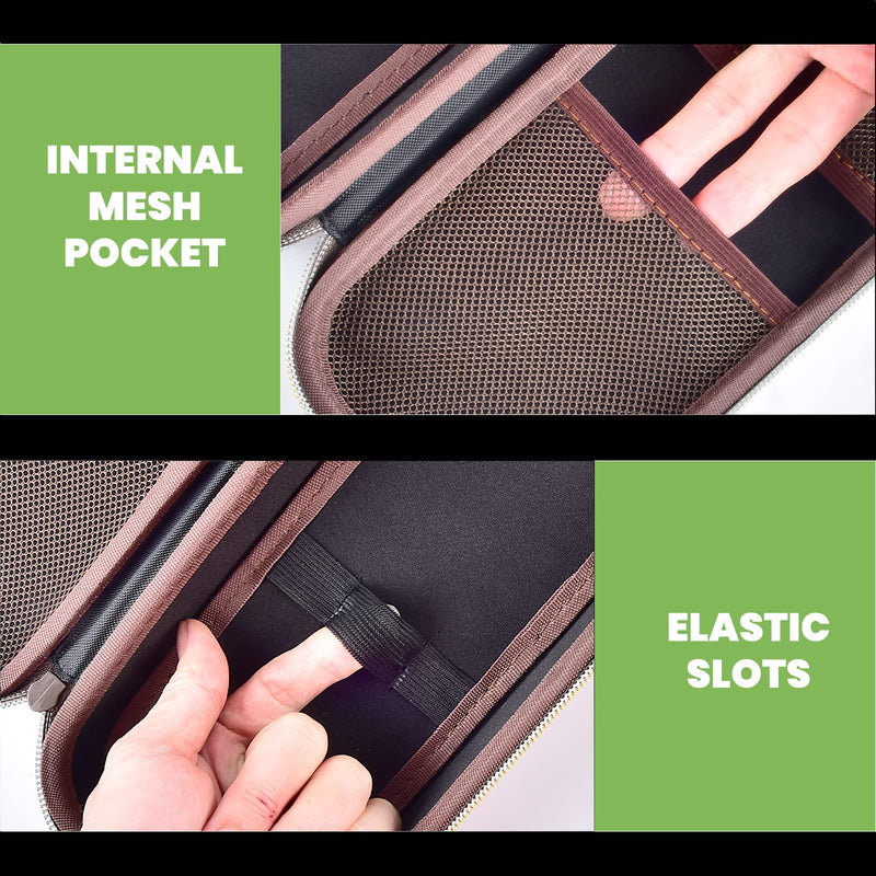 [Australia - AusPower] - Stethoscope Case Compatible with 3M Littmann Classic III Monitoring/Lightweight II S.E/Cardiology IV Diagnostic/MDF Acoustica Stethoscopes, Extra Pocket for Doctor & Nurse Accessories (Chocolate) Chocolate 