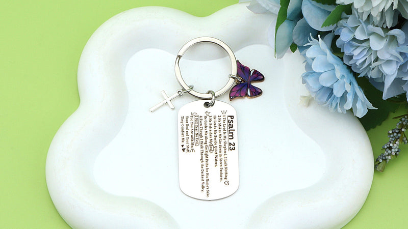 Inspirational Christian Gifts Keyring Spiritual Gift Religious Bible Verse