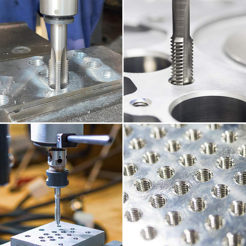 [Australia - AusPower] - M12 x 1.25 Metric Thread Tap and Die Set, M12 x 1.25mm High-speed Steel Machine Tap Die Set Right Hand 