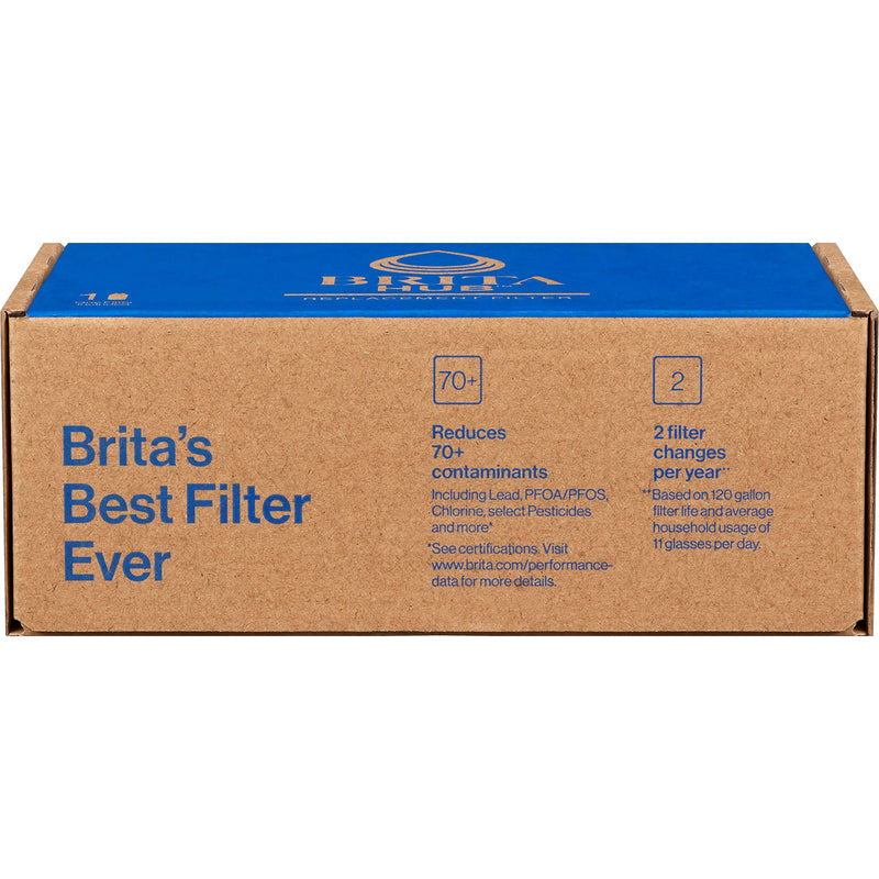 [Australia - AusPower] - Brita Hub Replacement Water Filter, BPA-Free, Replaces 900 Plastic Water Bottles, Lasts Six Months or 120 Gallons, Includes 1 Filter, Kitchen Essential, White Hub Filter 