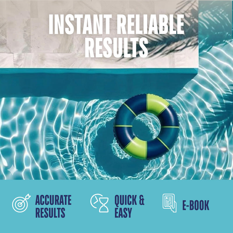 JNW 7-in-1 Pool Test Strips, 150 Quick & Accurate Test Strips for Pool Water, Spa Test Strips for Hot Tub, Chlorine Test Strips, Bromine, pH, Alkalinity, Hardness & More - Swimming Pool Test Kit 150 STRIPS - 7 IN 1 POOL TEST STRIPS