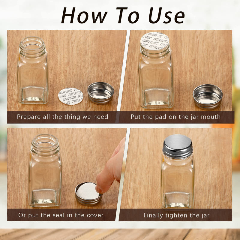 [Australia - AusPower] - Tondiamo 300 Pcs Pressure Sensitive Foam Lid Liner Bottle Seals Waterproof Safety Tamper Resistant Sealing Gasket Activated Seals for Glass Jar Plastic Lid Canning Vials(1.38 Inch/ 35 mm) 1.38 Inch/ 35 mm 