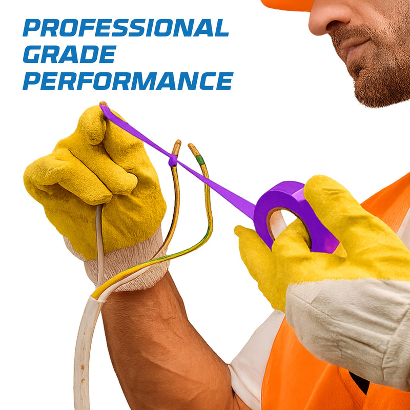 OHLECTRIC Professional Grade Vinyl Electrical Tape (10 Pack) Purple - 7 Mil Thick Flame-Retardant, Heat & Weather Resistant 3/4 Inch x 60 Feet | Ideal for Contractors & Electricians 10 Roll