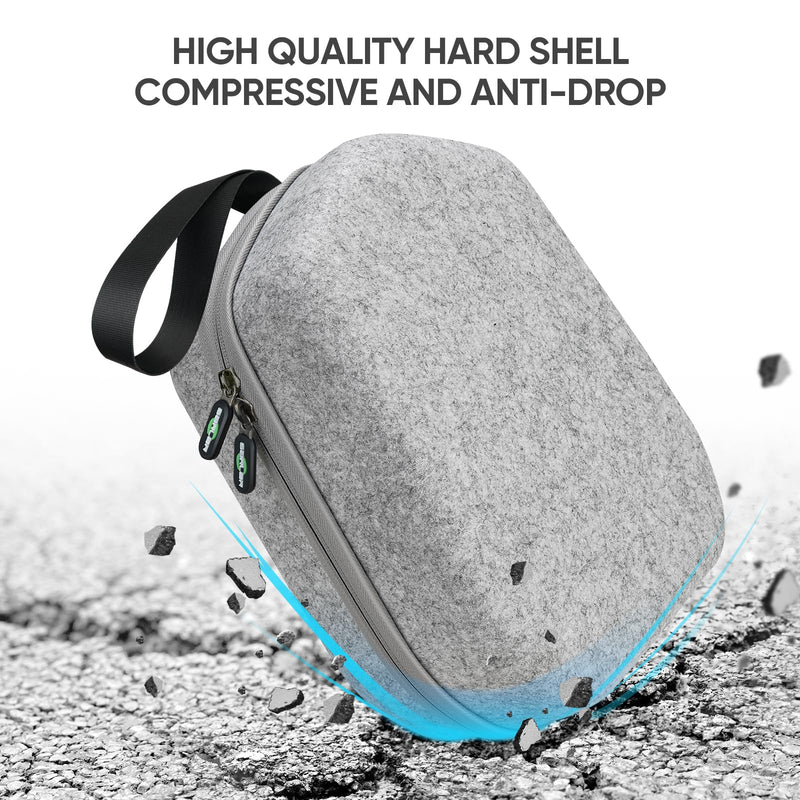 [Australia - AusPower] - Hard Carrying Case Compatible with Meta Oculus Quest 2/Quest 3/Vision Pro Original/Elite Version VR Gaming Headset and Touch Controllers Accessories, Suitable for Travel and Home Storage Medium 