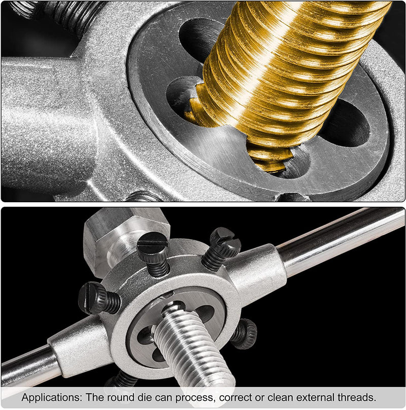 [Australia - AusPower] - Utoolmart 5/8-18 Round Die, Machine Thread Right Hand Threading Die, Alloy Tool Steel 1pcs 