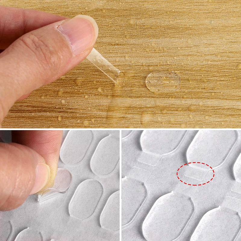 500Pcs Double Sided Sticky Dots，Sticky Adhesive Sticky Dots，Waterproof Removable Adhesive Dots for Wall Decorations, Balloons Party Decorations, Poster, Photos(Clear)