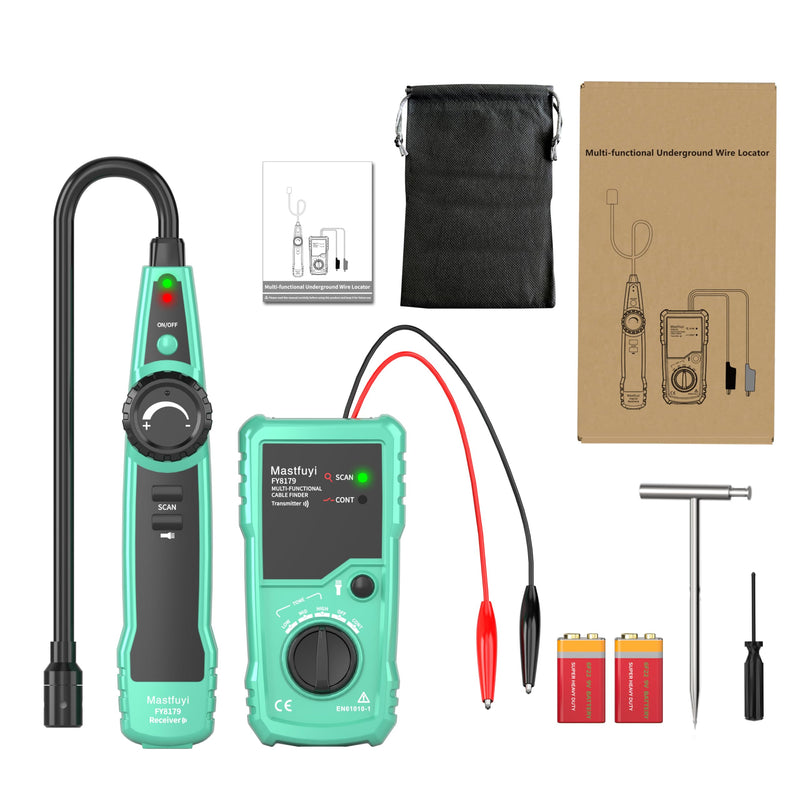[Australia - AusPower] - Underground Cable Locator, Wire Locator Tracer Detector, Test Short Circuit Breaker of Wall and Underground Cables, Cable Tester for Dog Fence Cables Irrigation Control Wires Telephone Line 