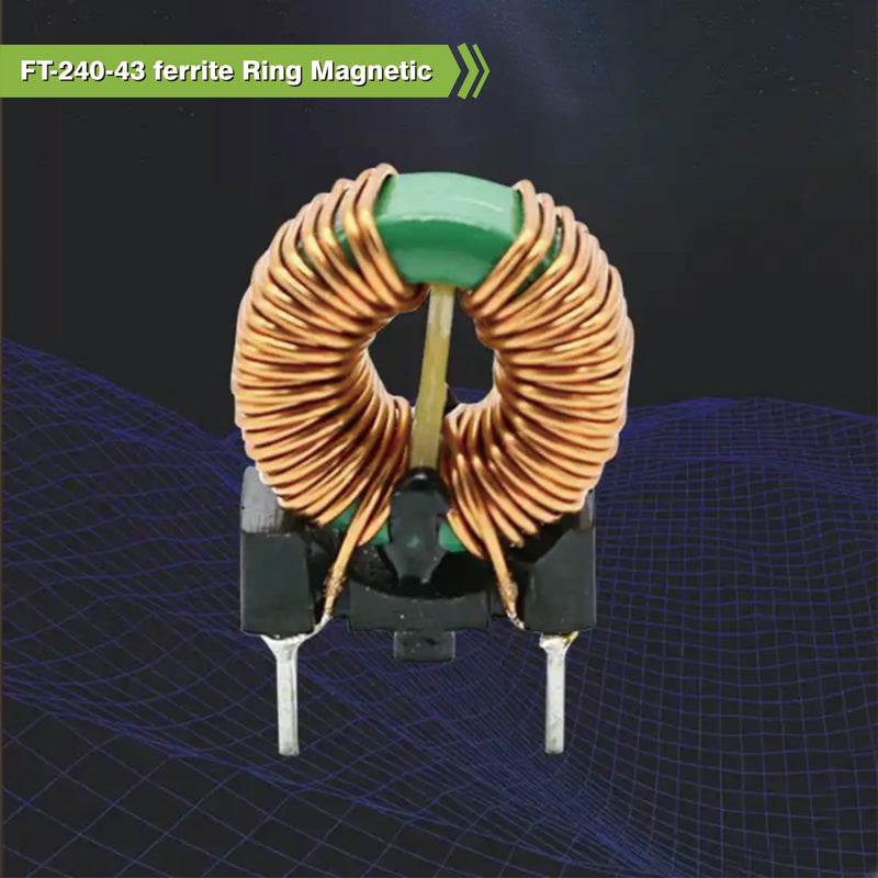 [Australia - AusPower] - FT-240-43 ferrite Ring Magnetic core 43 Material - Diameter 2.4 inches, Used for RFI Suppression, broadband, and Power Transformers | Precision Manufacturing, Suitable for 5-500 MHz Applications 