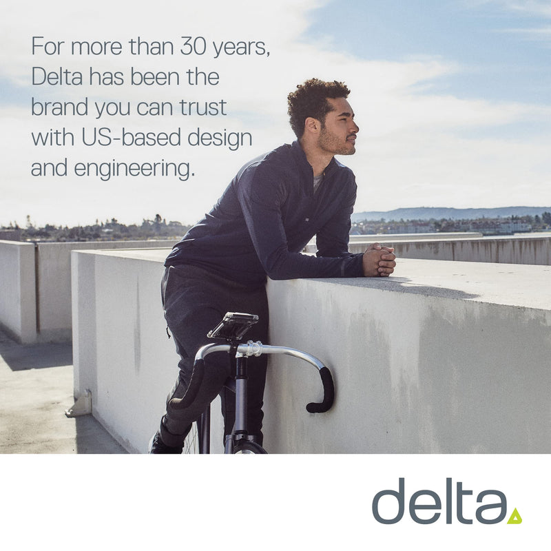 [Australia - AusPower] - Bicycle Phone Mount By Delta Cycle - Lockable Bike Phone Mount Handlebar Adjusts To Any Size Bar - Fits Any Phone Or IPhone Up To 3.5" x 7.8" - Easily Accessible Bike Phone Holder 