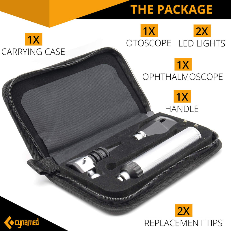 [Australia - AusPower] - Cynamed Combo Otoscope Set - Multi-Function Ear Scope for Ear, Nose & Eye Examination 