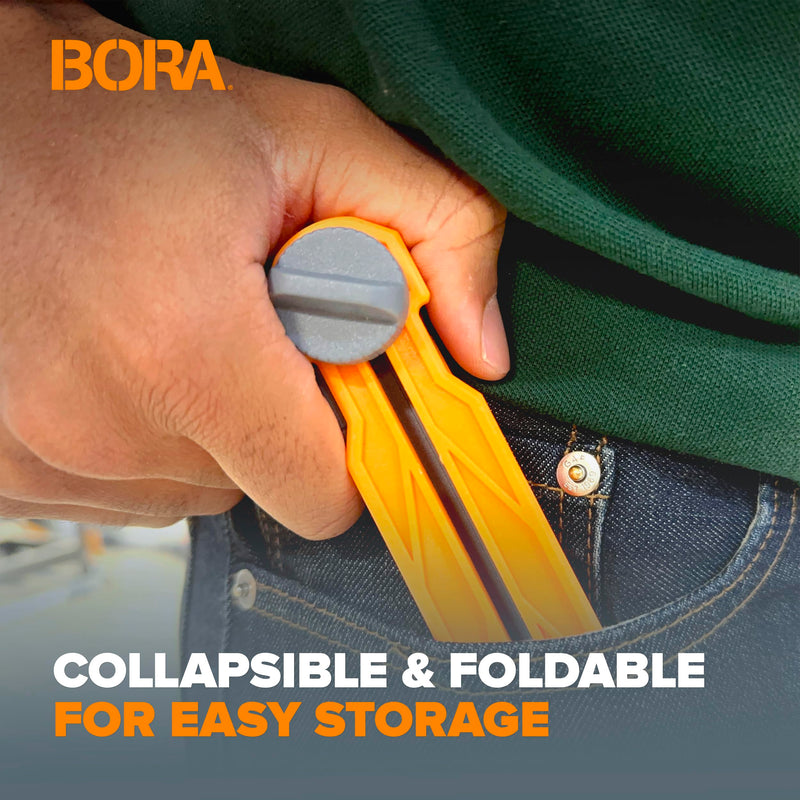[Australia - AusPower] - BORA MiteriX Compact Angle Finder Tool Gauge, Duplicates & Splits in Half for Precise Transfer to Miter Saw, Easy Corner and Angle Measuring & Duplicating - 530402 