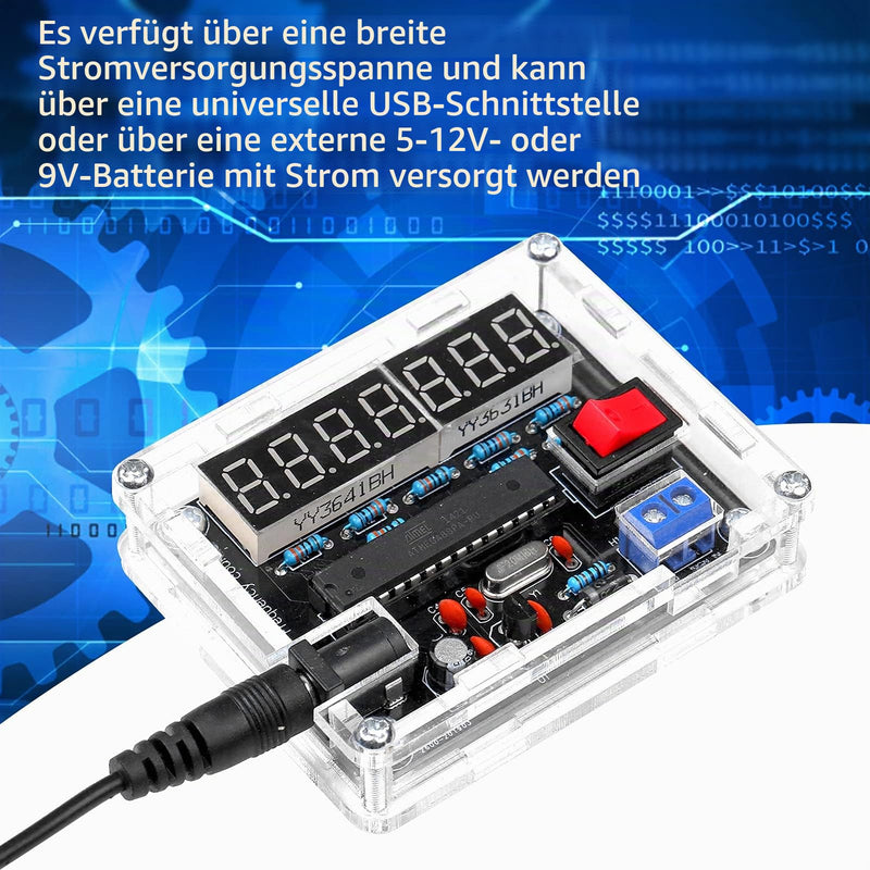 0,45 Hz-10 MHz Frequenzmesser Frequenzzähler VR Frequenz mit Shell Cymometer DIY Kit