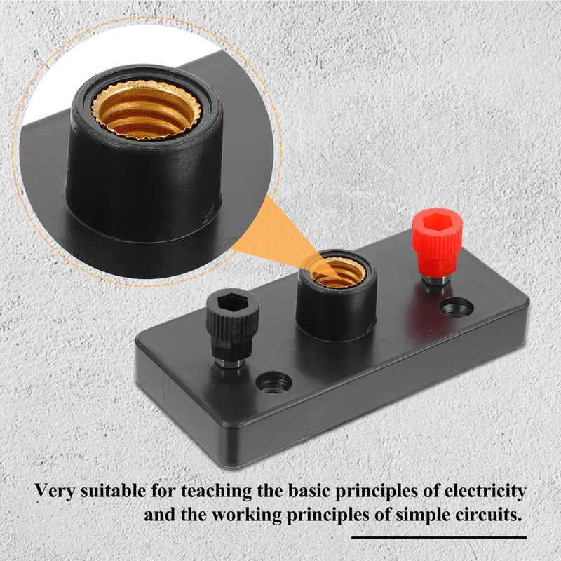 [Australia - AusPower] - Physics Laboratory Physics Laboratory 10PCS Mini Screw Bulb Socket Lamp Holder with Terminal, Physics Electrical Experiment Supplies Electricity Teaching Instruments 