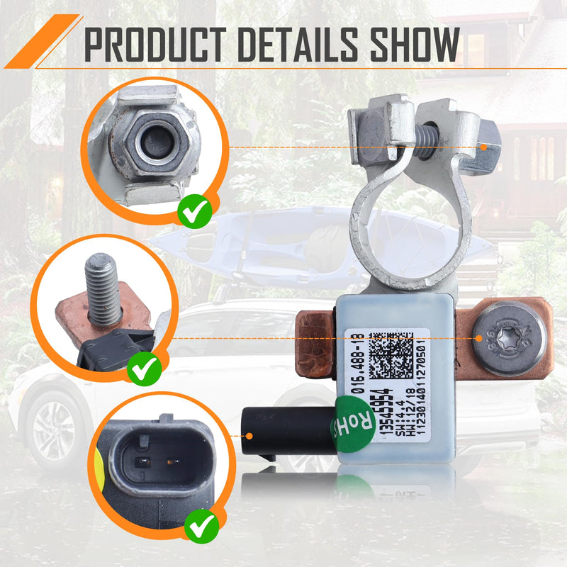 Battery Monitor Sensor Module fit for 2016-2023 GMC Acadia, Buick Encore Enclave Envision, Chevrolet Traverse Malibu Blazer Cruze Trax, Cadillac XT4 XT5 XT6, 13545954 13526054