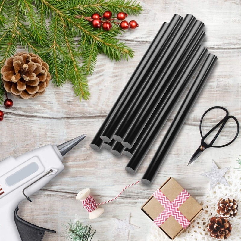 [Australia - AusPower] - Black Hot Glue Sticks, 72 Pack 0.27" x 4" Hot Melt Glue Sticks Strips Melting Adhesive Purpose Glue Sticks Mini Set for Handmade Car DIY Art Craft Home Office Project Craftwork Fix & Repairs Black 