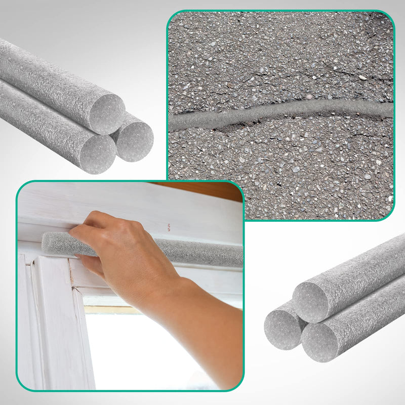 Caulk Saver Foam Backer Rod for Gaps and Joints Backing Rod Concrete Filler Rope, Gray (5/8 Inch x 30 Ft) 5/8 Inch x 30 Ft