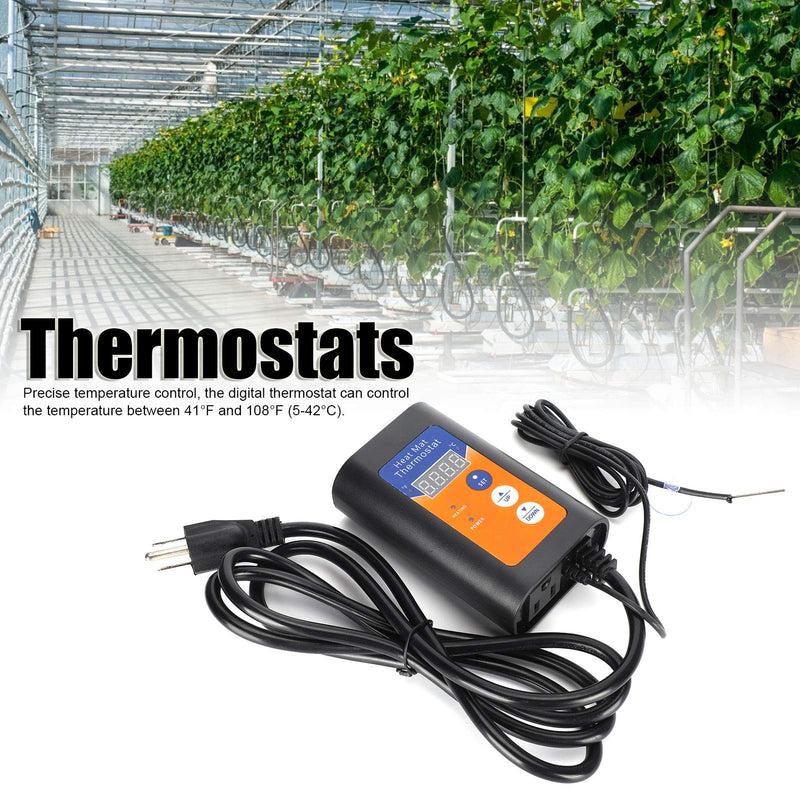 [Australia - AusPower] - LiebeWH Digital Temperature Controller 1000W with LCD Display for Reptile Terrarium and Home Brewing 