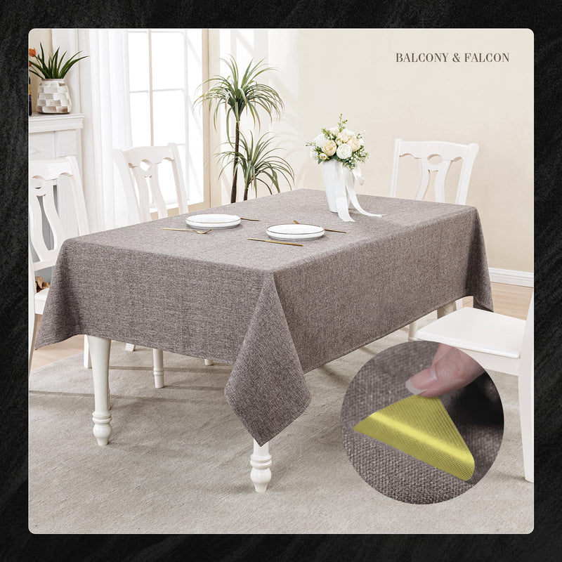 BALCONY & FALCON Tablecloth Anti-Slip Sticker Double Sided Mounting Tape for Table Cloths Mats Carpets Sofa Covers (1.9x1.9 inch) 4PC Anti-slip Sticker 4pc 1.9" x 1.9" (Square)