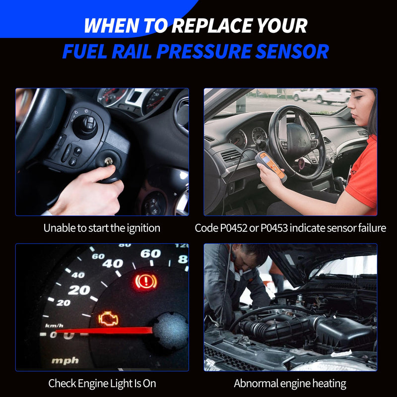 [Australia - AusPower] - Fuel Rail Pressure Sensor Compatible with Dodge Ram 2500 3500 2003 2004 2005 2006 2007 Truck Cummins Diesel L6 5.9L 2003-2006# 0281006425 0281002851 5093112AA 05093112AA 904-309 3949988 SU3355 