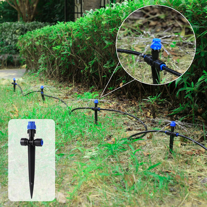[Australia - AusPower] - Drip Irrigation Emitters,with Adjustable 360 Degree Water Flow Drippers Emitters Push-to-Fit for 1/4 inch Tubing Garden Drippers Emitters for House Garden Watering System(12pcs- Drip) 12pcs- Drip 