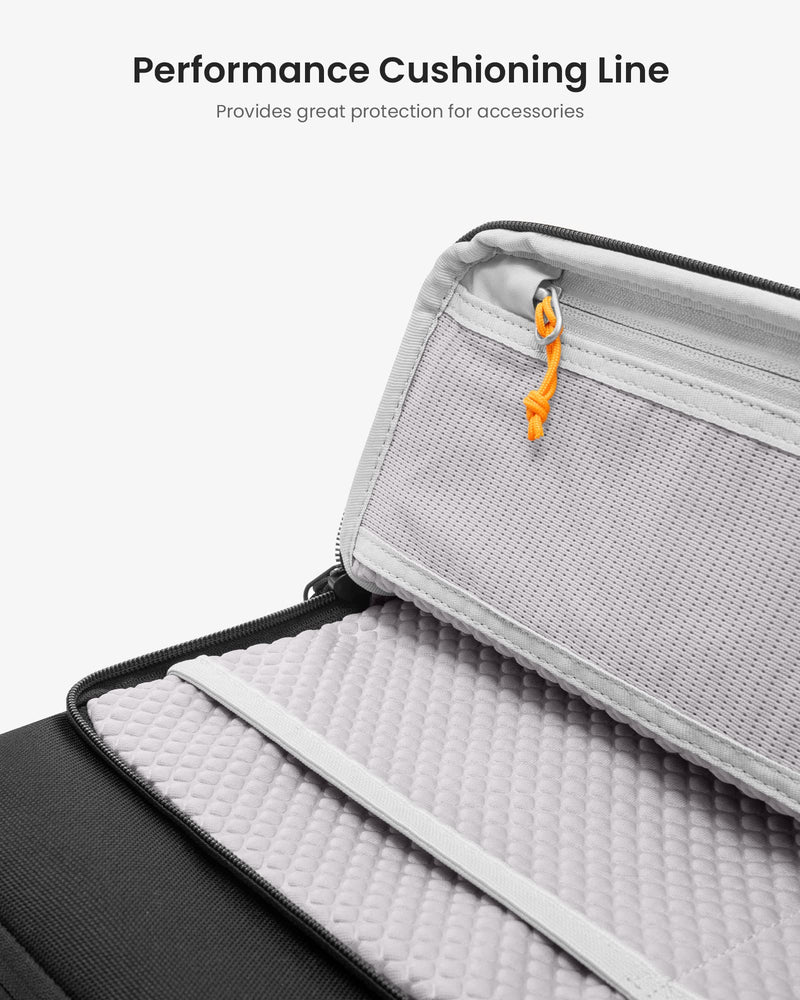 [Australia - AusPower] - tomtoc Tablet Shoulder Bag for 12.9-inch New iPad Pro M2&M1 2022-2018 with Magic Keyboard and Smart Keyboard Folio, Surface Pro 8/X/7+/7/6/5, Spill-Water Resistant Cordura Fabric Tablet Sleeve 12.9 inch for iPad Pro Black 