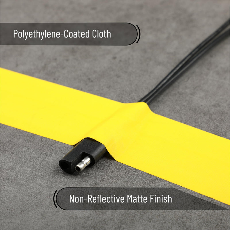 Bates- Yellow Gaffers Tape 2 Inch x 23 Yards, Yellow Gaffer Tape 2 inch, Polyethylene-Coated Cloth, Non-Reflective, No Residue 1