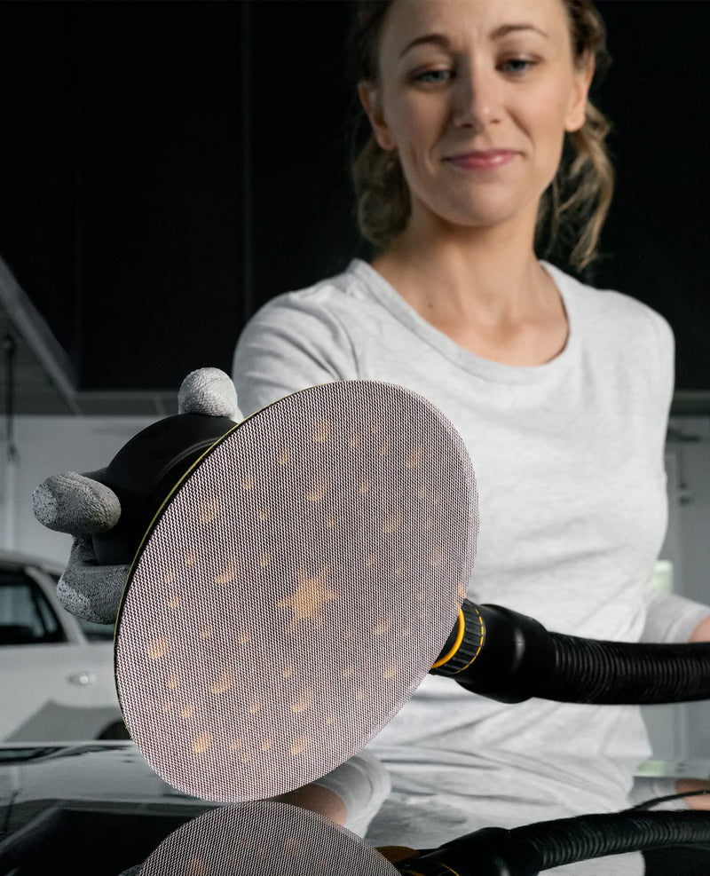 [Australia - AusPower] - Mirka Abranet 5424105012 Mesh Sanding Discs, Diameter 150 mm, Velcro, Grit P120, Pack of 50, for Sanding Wood, Filler, Varnish, Plastic 120 