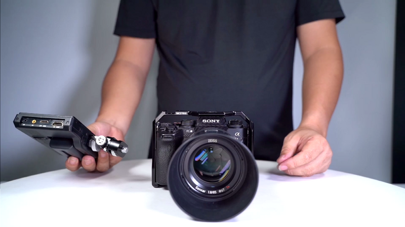 NICEYRIG Lightweight Full Cage for Sony Alpha 1, A7IV, A7RIV, A7SIII, A7RIII, A7III, A9, A9II Mirrorless Camera- 437