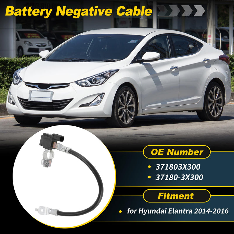 [Australia - AusPower] - Battery Negative Sensor Cable for Hyundai Elantra 2014 2015 2016 37180-3X300 2Pin Battery Negative Cable No.371803X300 