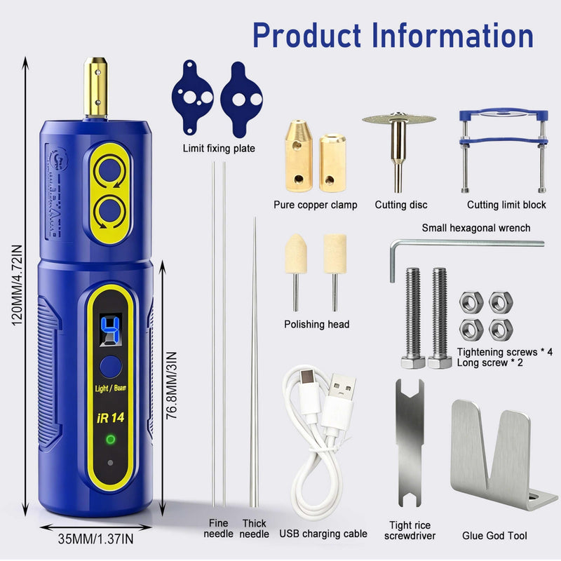 Electric Adhesive Remover, 4 Levels Adjustable, Efficient Versatile Phone Electric Removal Tool for Mobile Phone Display LCD Cleaning Mobile Phone