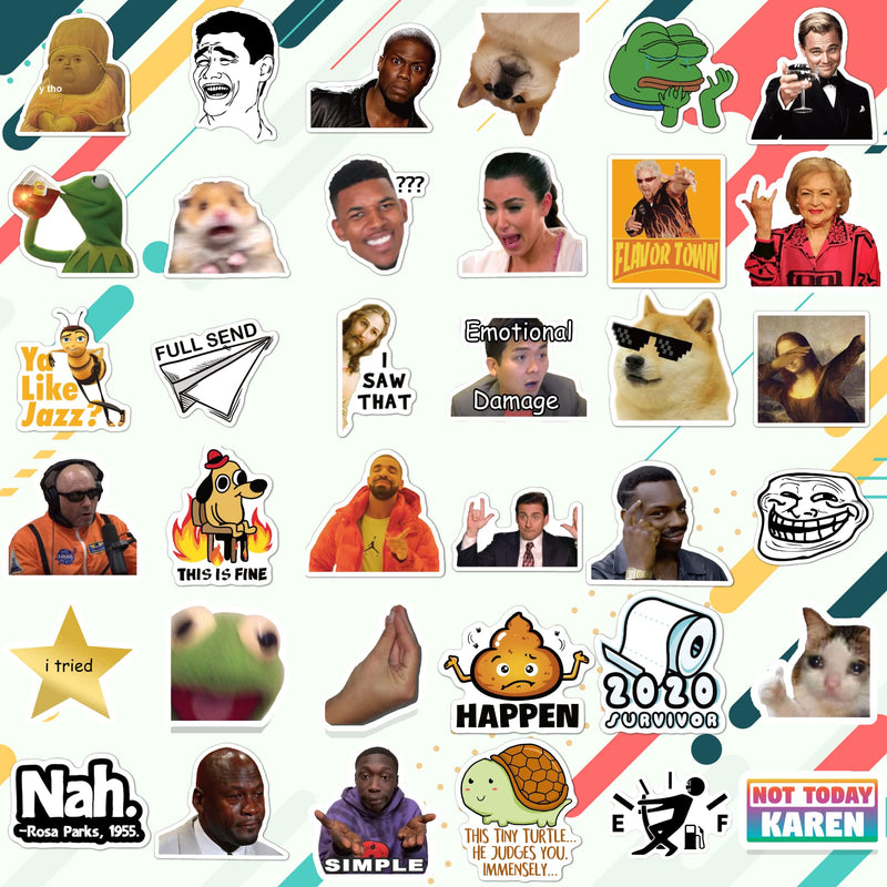 [Australia - AusPower] - 306pcs Funny Meme Vinyl Stickers Pack, Large Bulk Sticker for Laptop, Phone, Water Bottles, Computer... Vine Sticker Decal DIY Décor for Bumper Wall 