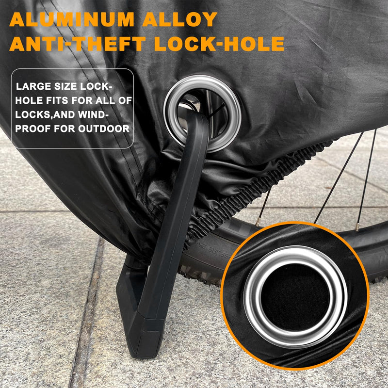 ClawsCover Adult Tricycle Cover Waterproof Outdoor,Trike Cover,Electric Tricycle Bicycle Storage Covers for Adult Bike,Durable Anti-UV 210D Polyester Fabric, with Buckle,Reflective Strip Large-78''L x 34"W x 44''H