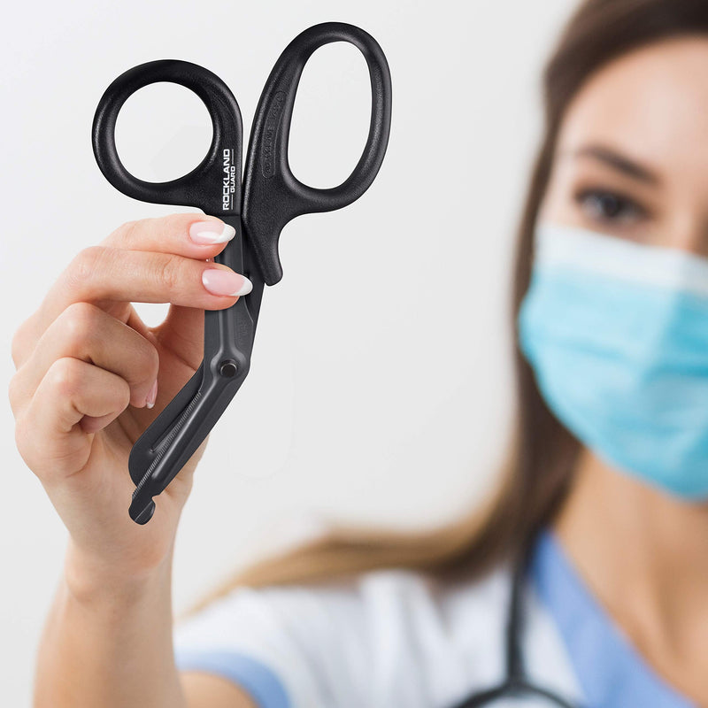 [Australia - AusPower] - Rockland Guard Medical Scissors - Trauma Shears for Nurses, Healthcare & Emergency Workers - Autoclavable EMT Shears with Stainless Steel Blades for Bandage & Clothing - [1-Pack] 1 