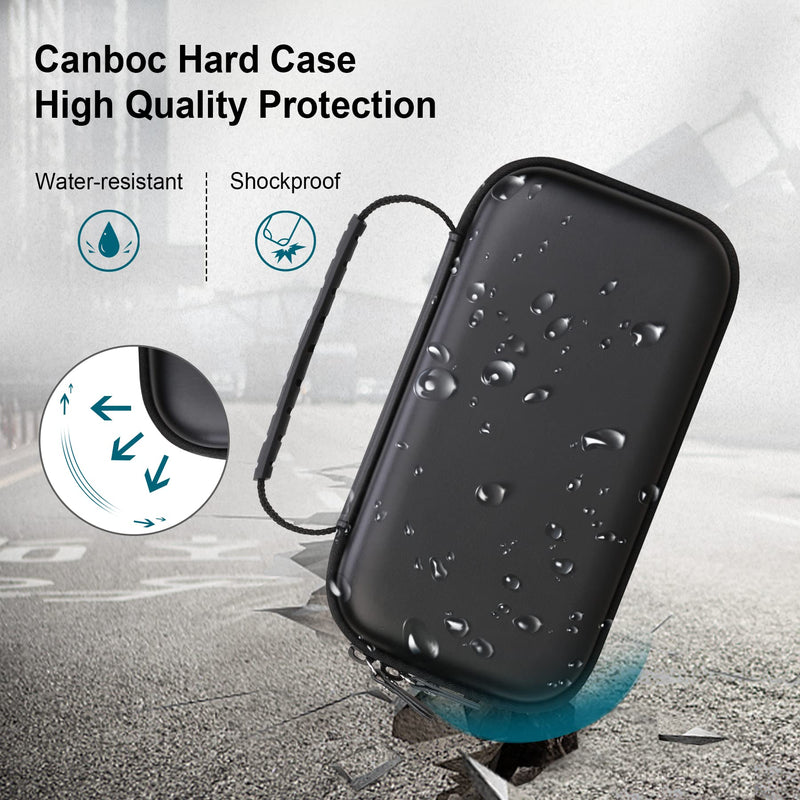 [Australia - AusPower] - Canboc Carrying Case for NIIMBOT B21 B1 Inkless Label Maker, Portable Mini Bluetooth Thermal Label Printer Storage Bag fit Label Paper, Cable, Black (Case Only) 