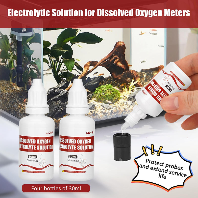 [Australia - AusPower] - Zero Oxygen Calibration Solution and Electrolyte Solution 8pcs for Dissolved Oxygen Meters, 4 Bottles 50ml Zero-Oxygen DO Standard Solution, Applicable for All Brands of Dissolved Oxygen Testers 