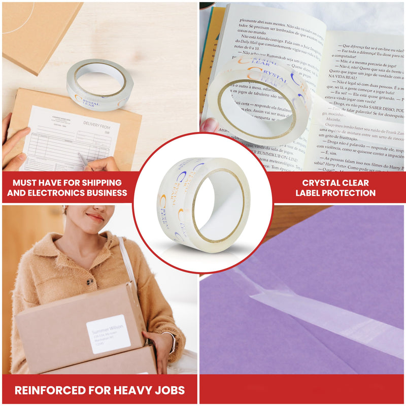 GGR Supplies T.R.U. LP-20CC Book Repair Crystal Clear Label Protection Tape: 1 in. x 72 yds. (Pack of 1) 1 in. x 72 yds (Pack of 1)