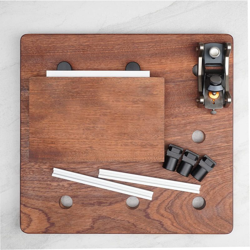 [Australia - AusPower] - Woodworking Table Workbench Auxiliary Tool, 2 Pieces DIY Positioning Bench Planer Stop Baffle 19/20mm Hole Planer Stop Bench Dogs Clamp Aluminium Alloy Workbench Table Accessories (20mm) 20 mm 