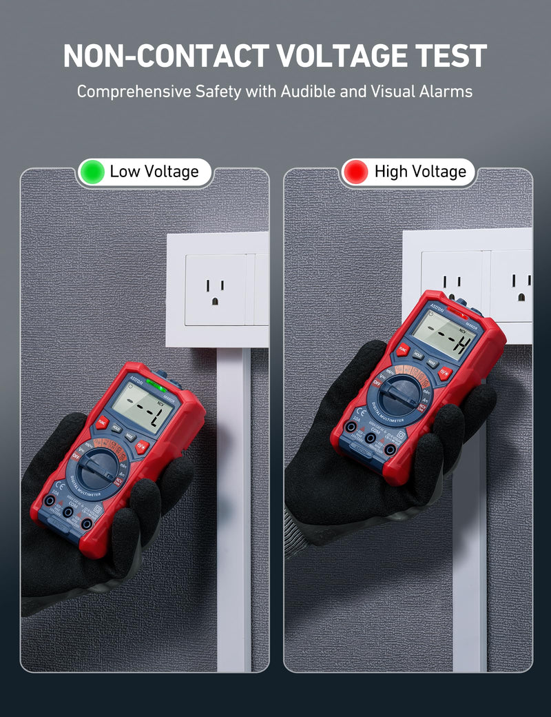[Australia - AusPower] - AstroAI M4K0R 4000 Counts Auto-Ranging 1.5v/9v/12v Battery Voltage Multimeter and AstroAI CM2KOR Digital Clamp Meter 2000 Counts 