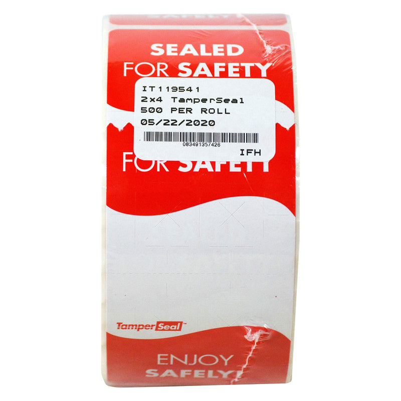 DayMark Safety Systems - IT119541 TamperSeal Tamper-Evident 2" x 4" Writable Delivery Label (Roll of 500) & IT119540 TamperSeal Tamper-Evident 2" x 2" Writable Delivery Label (Roll of 500)