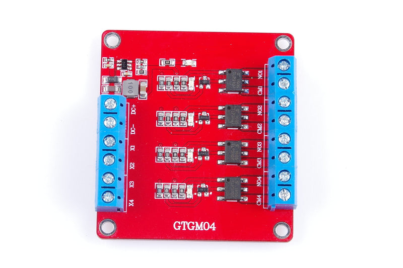 [Australia - AusPower] - 4-Channel Solid State Relay Module High Low Level Trigger 3A Optocoupler Isolation 