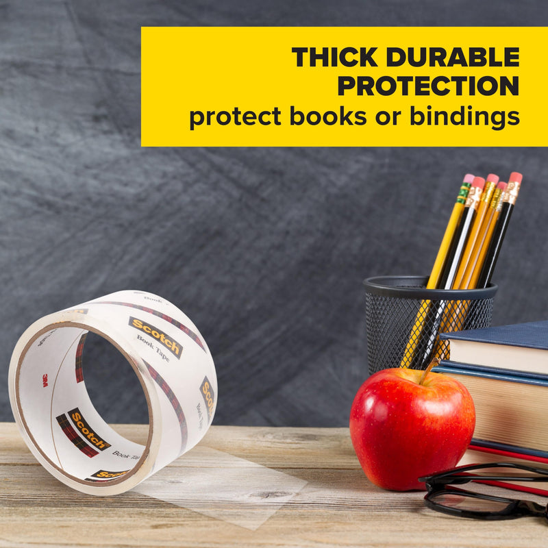 Scotch Book Tape, 2 in x 540 in, Excellent for Repairing, Reinforcing Protecting, and Covering (845) 1