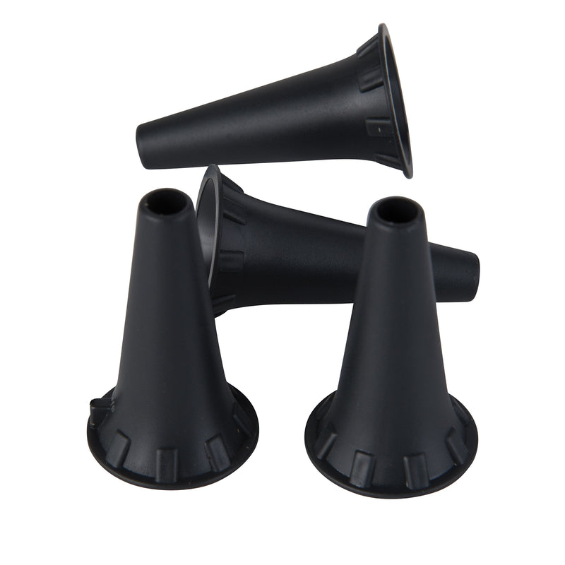 [Australia - AusPower] - HealthSmart Disposable Otoscope Tips Ear Specula for KaWe PICCOLIGHT Otoscope 4.0mm, Black, 100 Count 