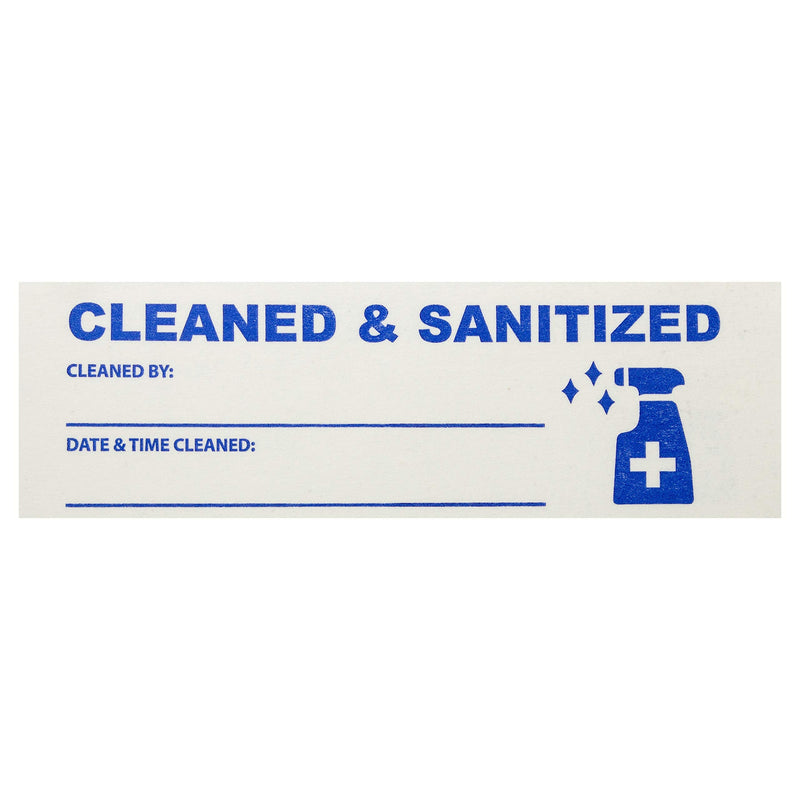 Pro 4000 Printed"Cleaned & Sanitized" Tape, 840178025449