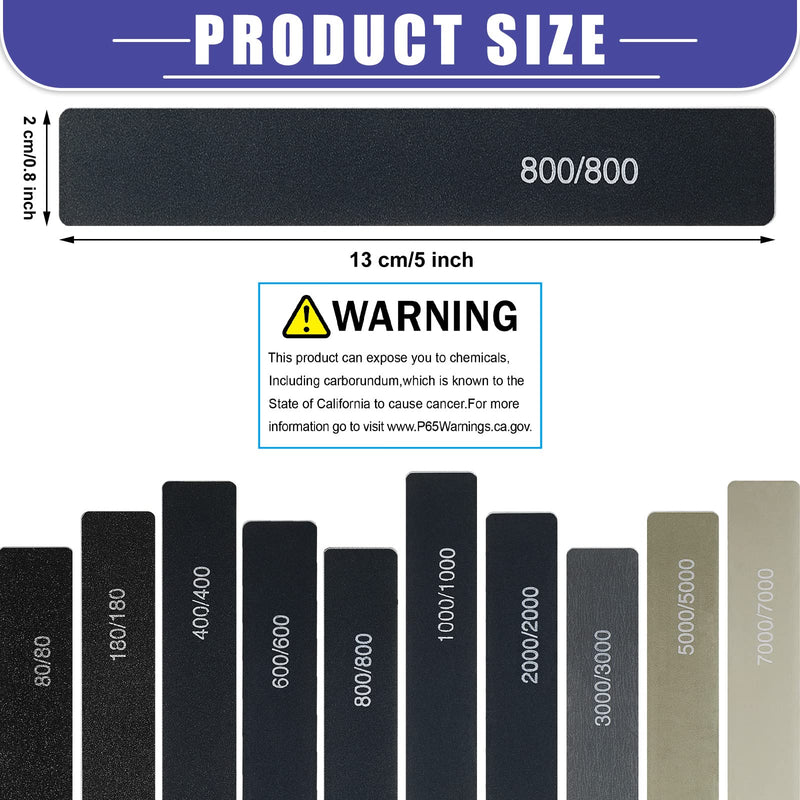 [Australia - AusPower] - Honoson 10 Pcs Sanding Sticks Buffing Sanding Sticks for Plastic Models Assorted Grits Model Sanding Sticks Crafts Sticks Polishing Stick Metal Wood Sandpaper Tools Low Grits Rating 