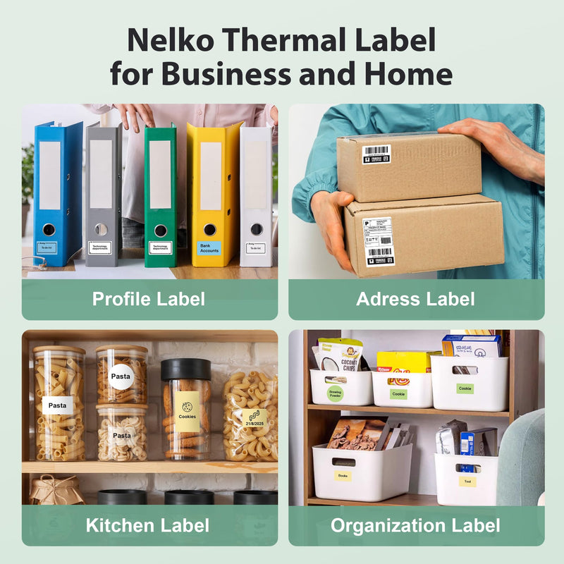 Thermal Labels for Nelko PM220 Label Maker, 2 inch (50mm) Round Thermal Label, Waterproof, Multi-Purpose Tag Tape, 1 Roll of 150 Self-Adhesive Thermal Paper (Pink Purple Staining)
