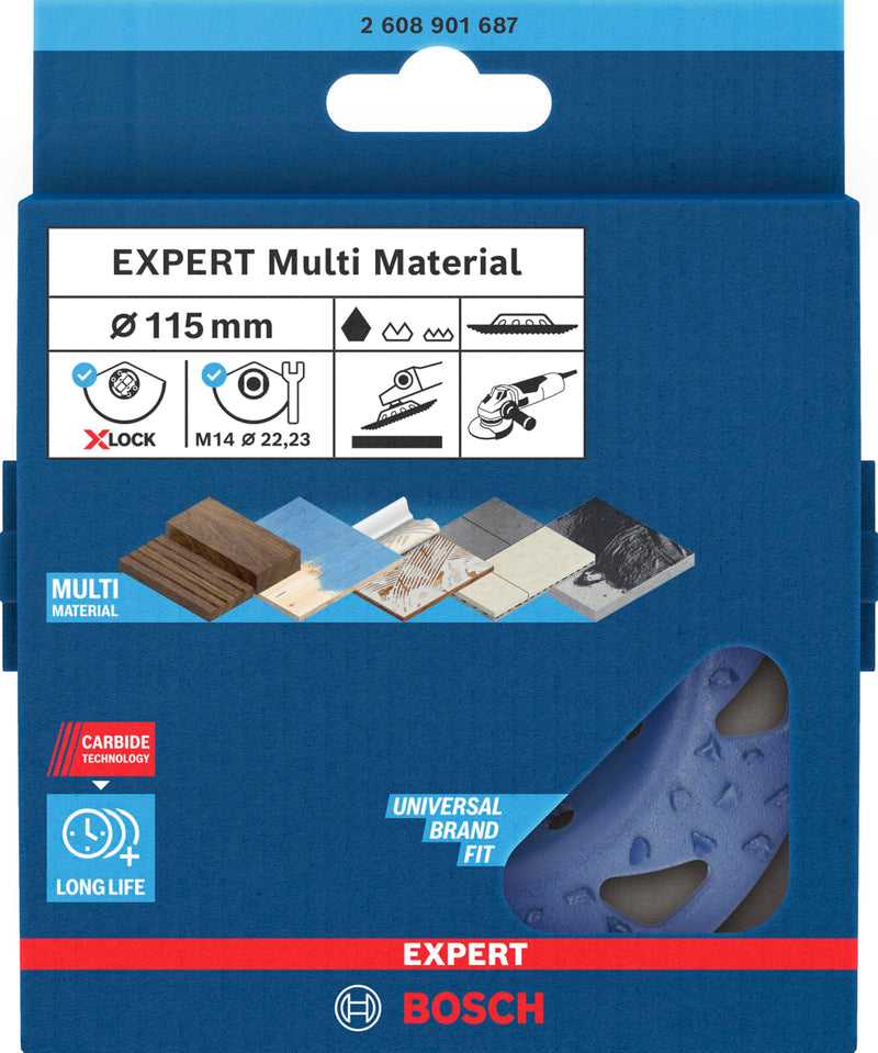 Bosch 1 x Expert Multi Material Carbide Cup Disc Coarse (for Paint on Wood, Diameter 115 mm, Coarse, Professional Accessories Small Angle Grinder)