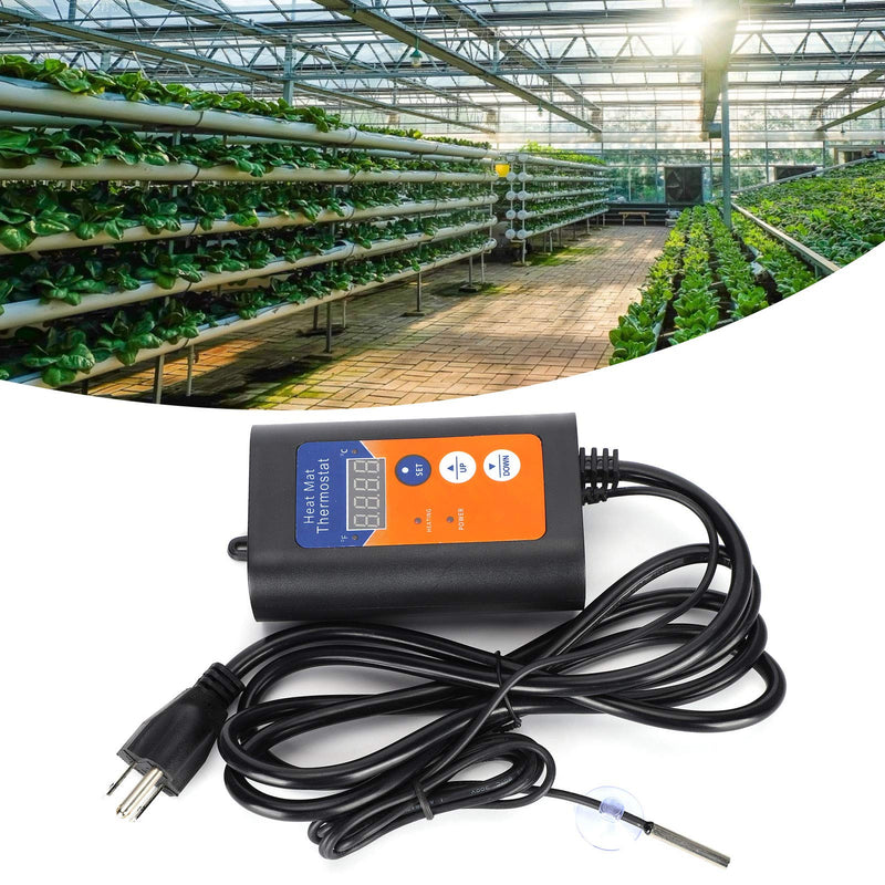 [Australia - AusPower] - LiebeWH Digital Temperature Controller 1000W with LCD Display for Reptile Terrarium and Home Brewing 