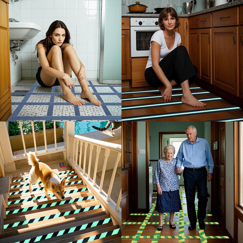 Anti Slip Tape 2 Inch Wide, Waterproof Grip Adhesive Heavy Duty High Traction Friction for Indoor/Outdoor Steps (17 Ft/Black). 2"x17ft Frosted material-Black 1