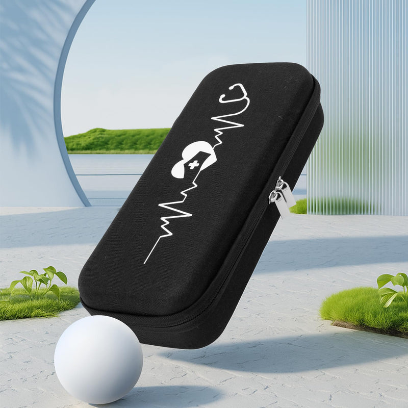 [Australia - AusPower] - SMYV Stethoscope Case for 3M Littmann Classic III, Cardiology IV, Lightweight II S.E, MDF Acoustica Deluxe Stethoscope, Hard Storage Case for Stethoscope Accessories, Nursing School Essentials Black 1 
